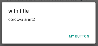 Android cordova alert 2